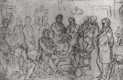 Hermann Faber Death of Abraham Lincoln oil painting